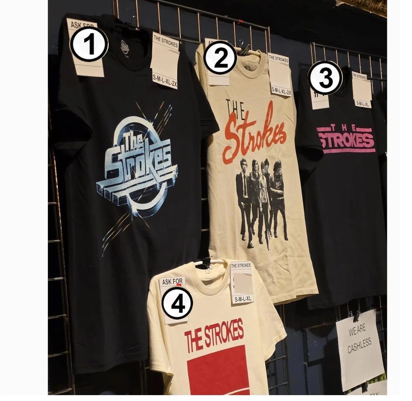The Strokes Tour T-Shirt San Francisco 4/4/26 Concert Reprint FAST SHIP