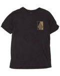 Volcom Mens Modern Fit Graphic T-Shirt Top Medium Navy Blue Cotton BI06