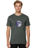 Death-Star-Moon Mens Graphic Tee, 100% Cotton, Casual Summer Wear