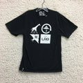 LRG T Shirt Medium Adult Black RC Logo Mash Up Graphic Tee Casual Modern Mens M
