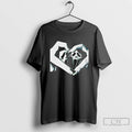 Ghostface Scream Hand Heart Halloween T Shirts