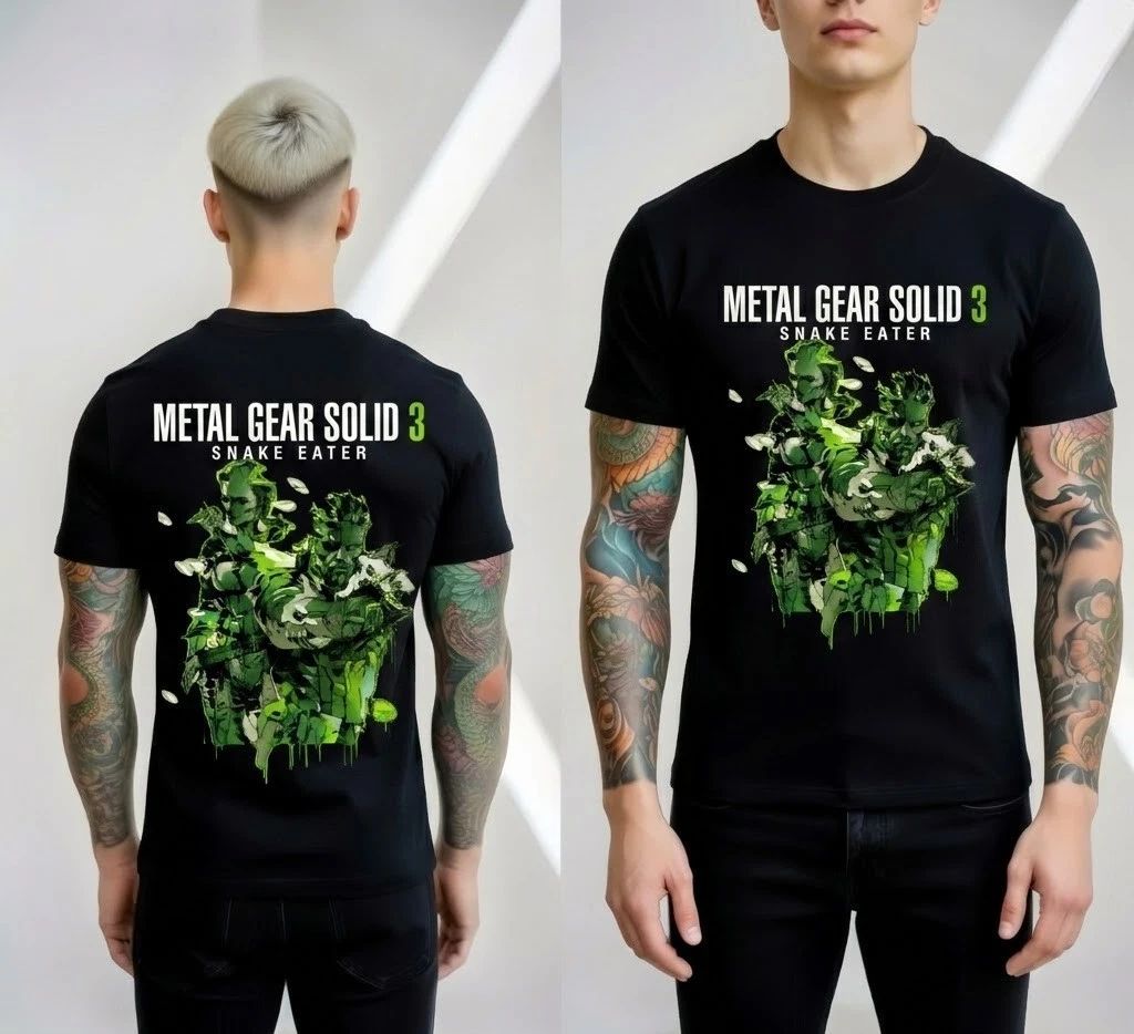 Metal Gear Solid 3 Snake Eater T-Shirt Gaming Graphic Tee Unisex Shirt