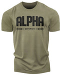 133. Alpha Funny Motivational Workout Gym T-Shirt for Men