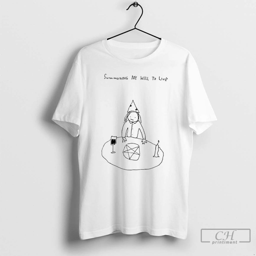 Classic Summoning My Will To Live Drawing T Shirts
