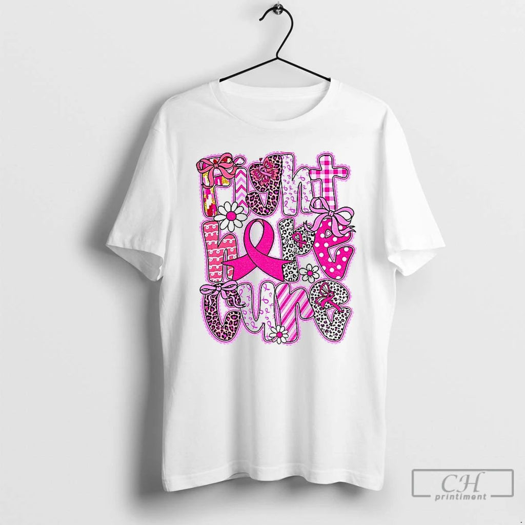Classic Faith Hope Cure Breast Cancer Survivor October We Wear Pink T Shirts