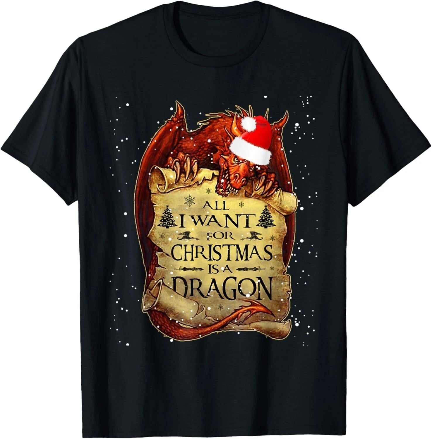 Cute Anime Christmas - All I Want For Christmas is a Dragon T-Shirt,Hoodie,Sweat