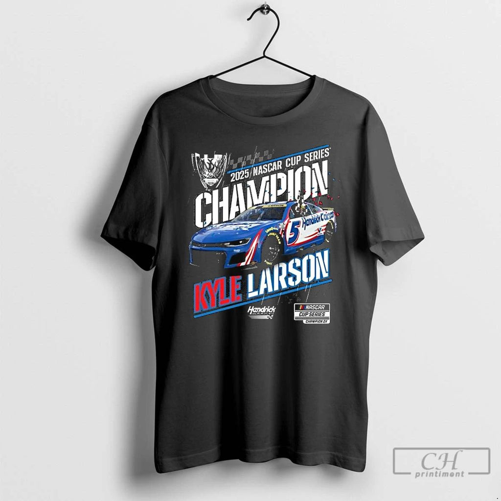 Premium Kyle Larson Hendrick Motorsports Team Collection 2025 Nascar Cup Series Champion Long Sleve