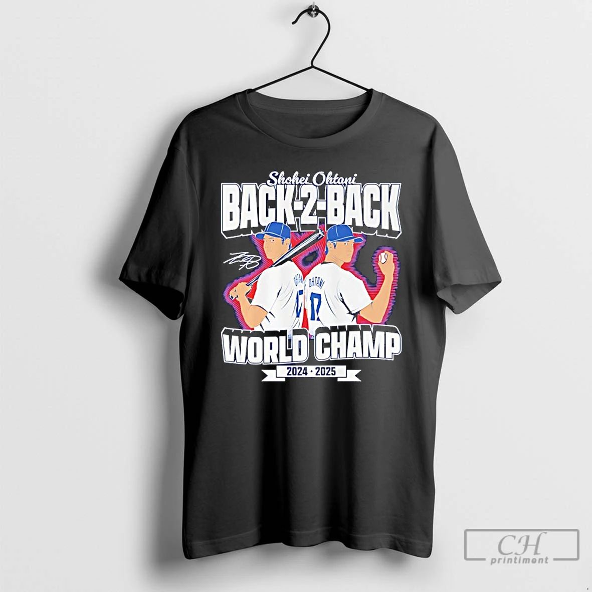 Classic Shohei Ohtani Back To Back World Champs 2024 2025 Signature T Shirts