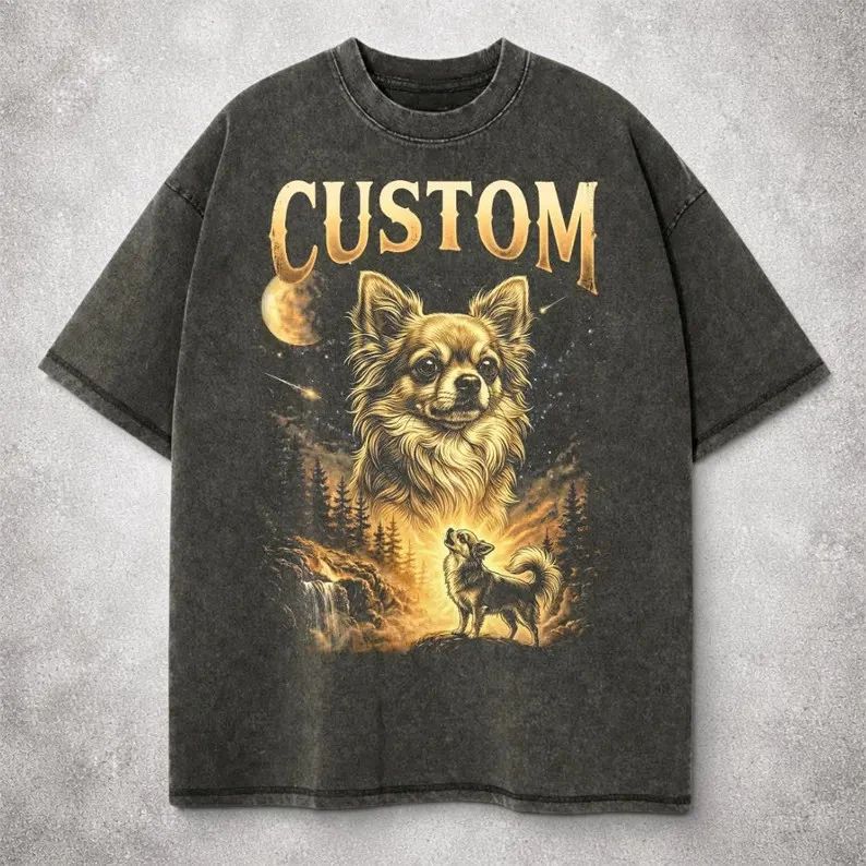 Chihuahua Howling Comfort Tee Custom Dog Lover Gift Shirt Unisex