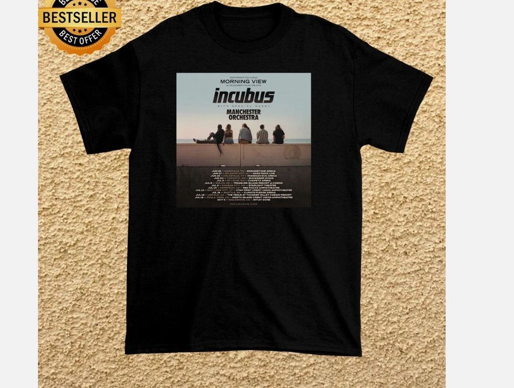 INCUBUS Band 2025 US SUMMER TOUR 2025 T Shirt Black All Size S-5XL