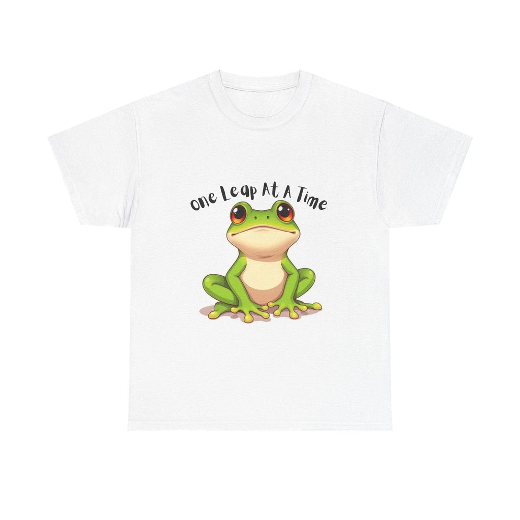 One Leap At A Time Frog T-Shirt – Cute Motivational Frog Graphic Tee