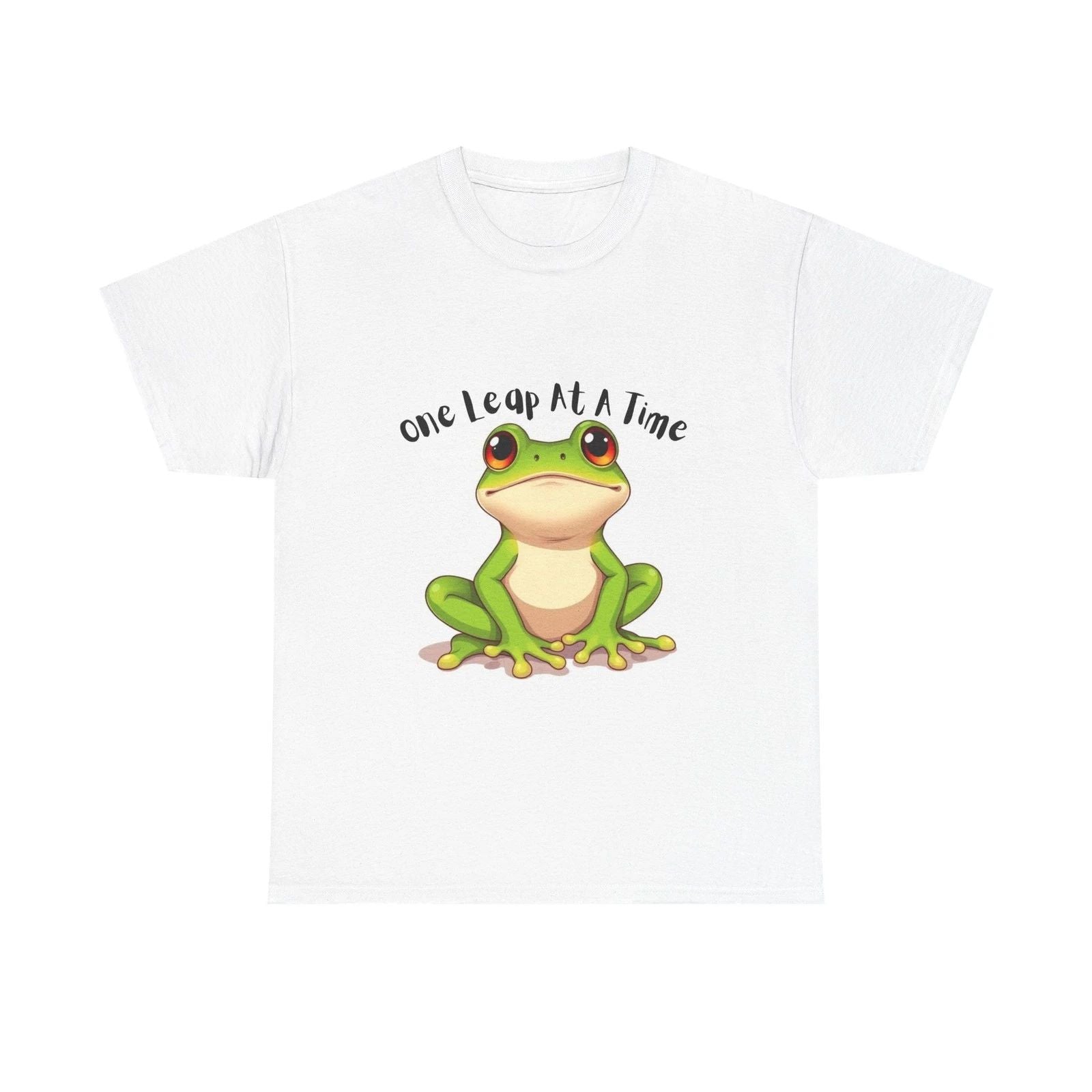 One Leap At A Time Frog T-Shirt – Cute Motivational Frog Graphic Tee