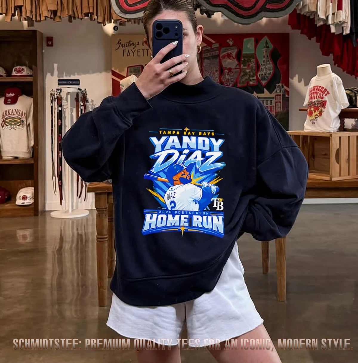 Yandy Diaz Tampa Bay Rays 2026 Postseason Home Run Batting Shirt