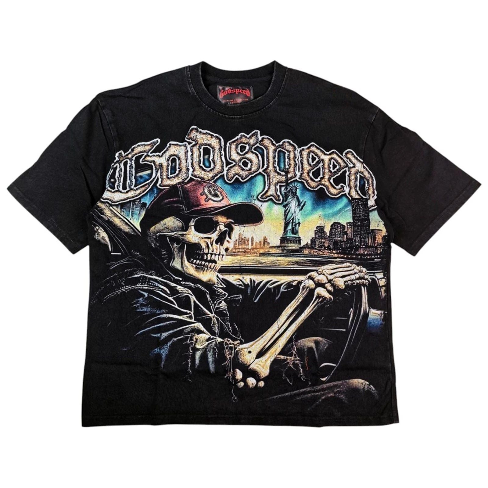 Godspeed Sightseeing T-Shirt Black Wash