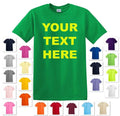 PERSONALIZED CUSTOM PRINT YOUR OWN TEXT ON A T-SHIRT CUSTOMIZED TEE MEN'S