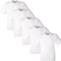 1 5 10 20 PACK MENS FRUIT OF THE LOOM WHITE COTTON T-SHIRT TSHIRT TEE S -5XL LOT