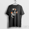 Classic Soccer Tee For Teens Boys Funny Halloween Skeleton T Shirts