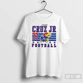 Premium Enrique Cruz Jr Kansas Jayhawks White Football T Shirts
