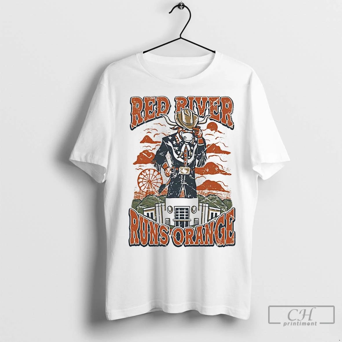 Classic Tennessee Longhorns Red River Runs Orange