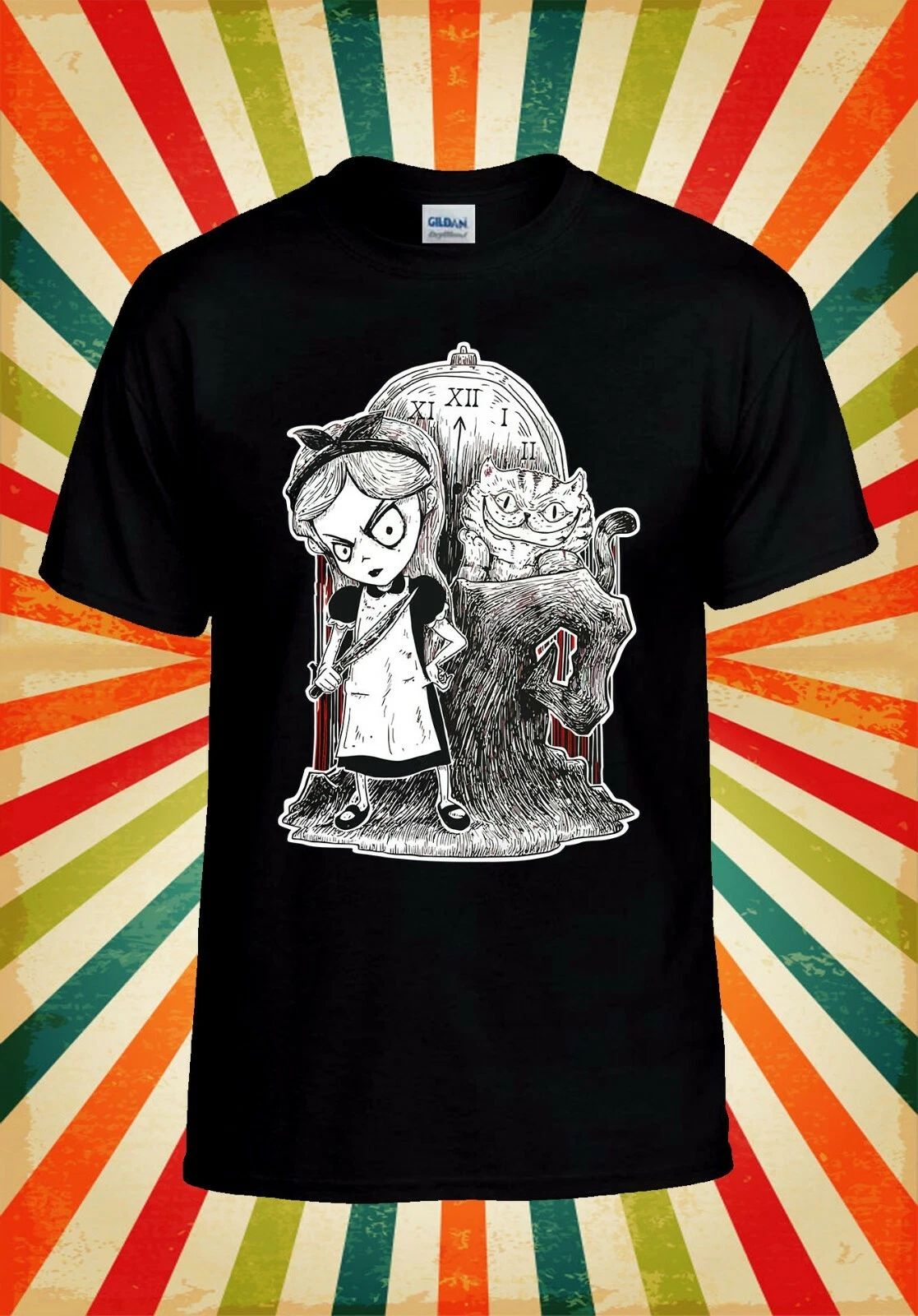 Alice In Wonderland Bad Girl Funny Men Women Vest Tank Top Unisex T Shirt 2251
