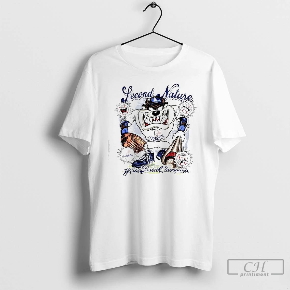 Premium Second Nature Taz On Deck World Series Champions Graphic T Shirts