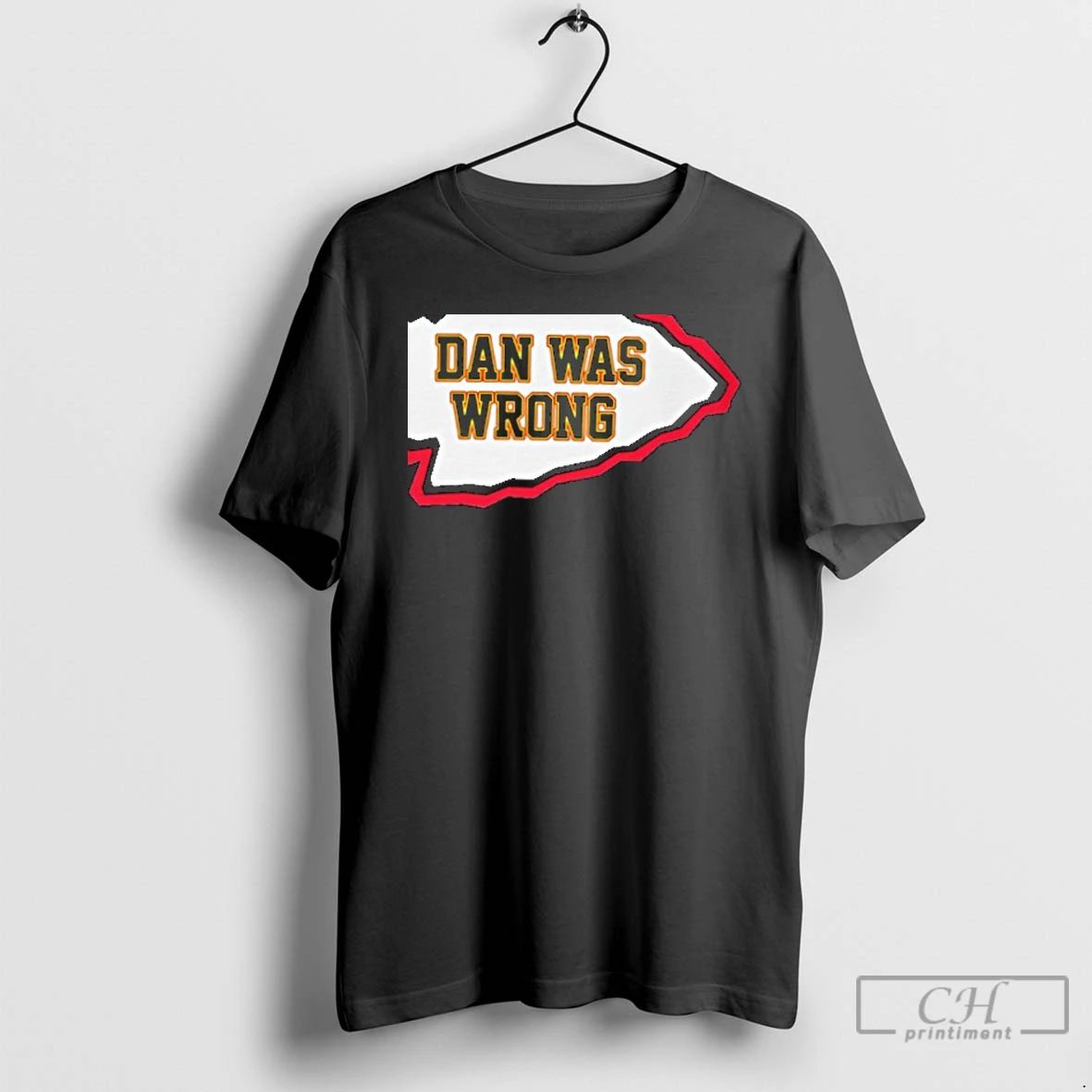 Classic Dan Was Wrong Kansas City Chiefs Logo Parody T Shirts