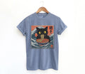 Retro Cat Eating Ramen 90s Graphic Shirt  Vintage Ramen Lovers T-Shirt  Retro