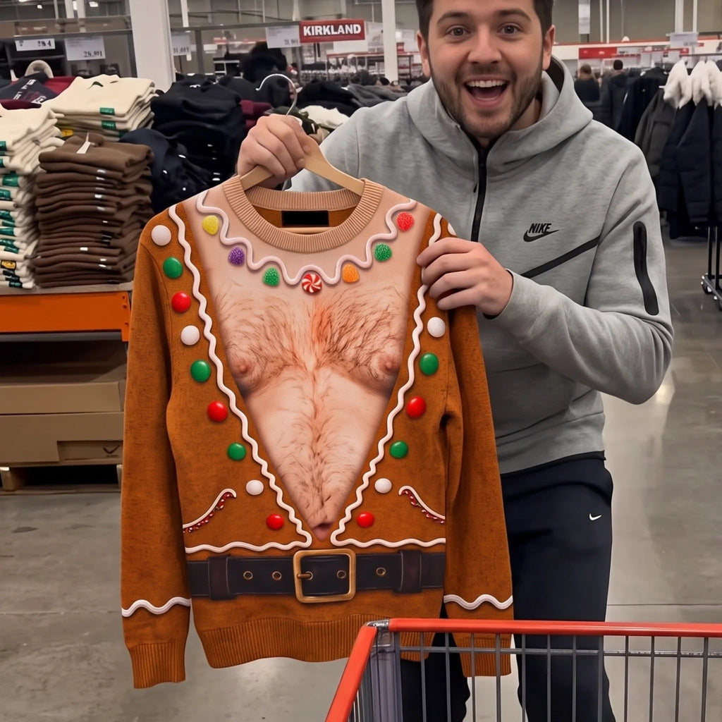 Custom Funny Ugly Sweatshirt - Personalized Christmas Birthday Gifts For Men - Bringing The Heat This Season