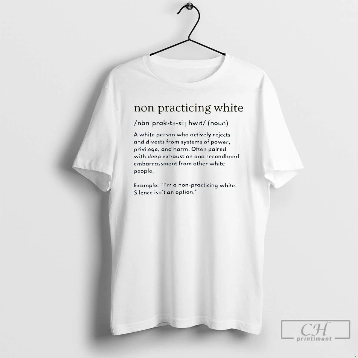 Classic Non Practicing White Definition Noun Mens White Tee T Shirts