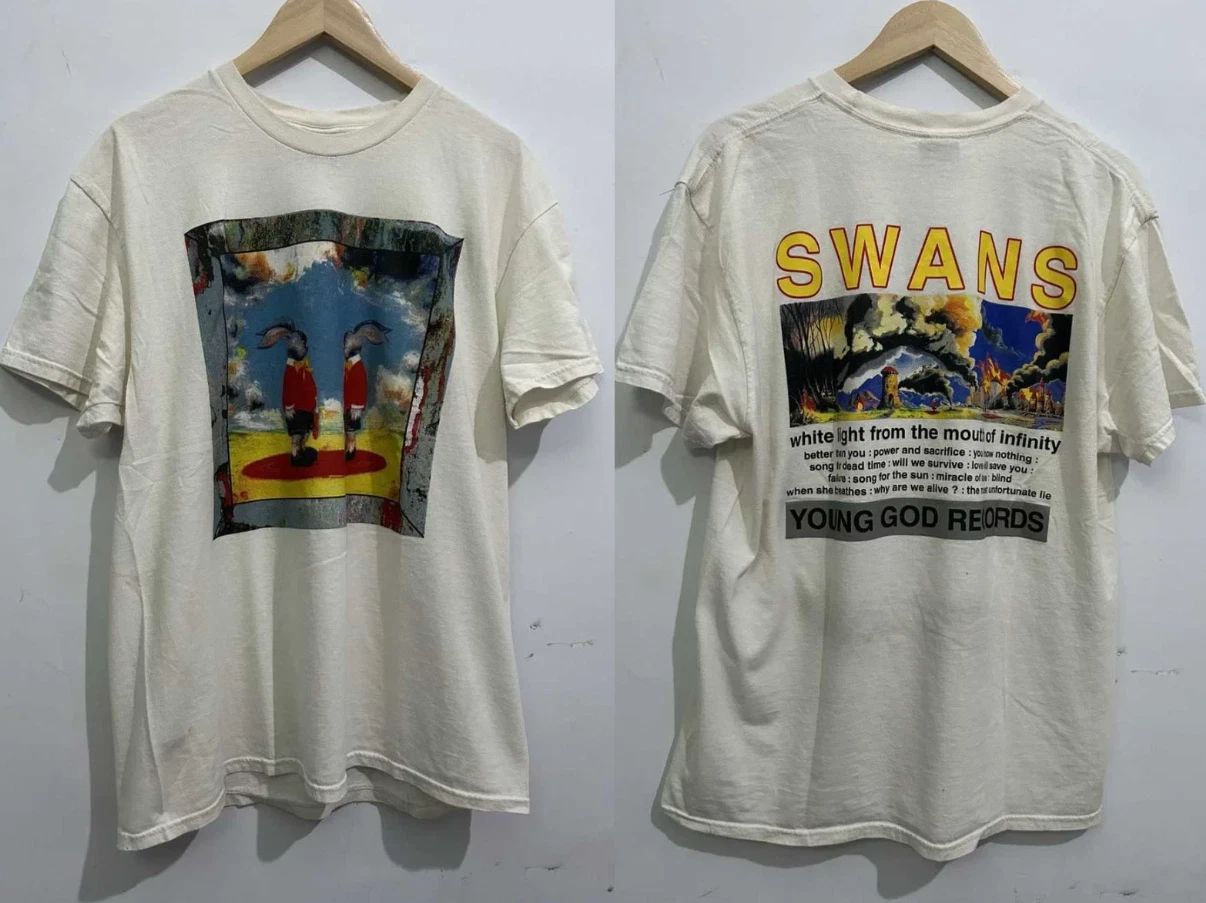 2 Sided Swans Band Ablum Tour Cotton T-Shirt Full Size BS821