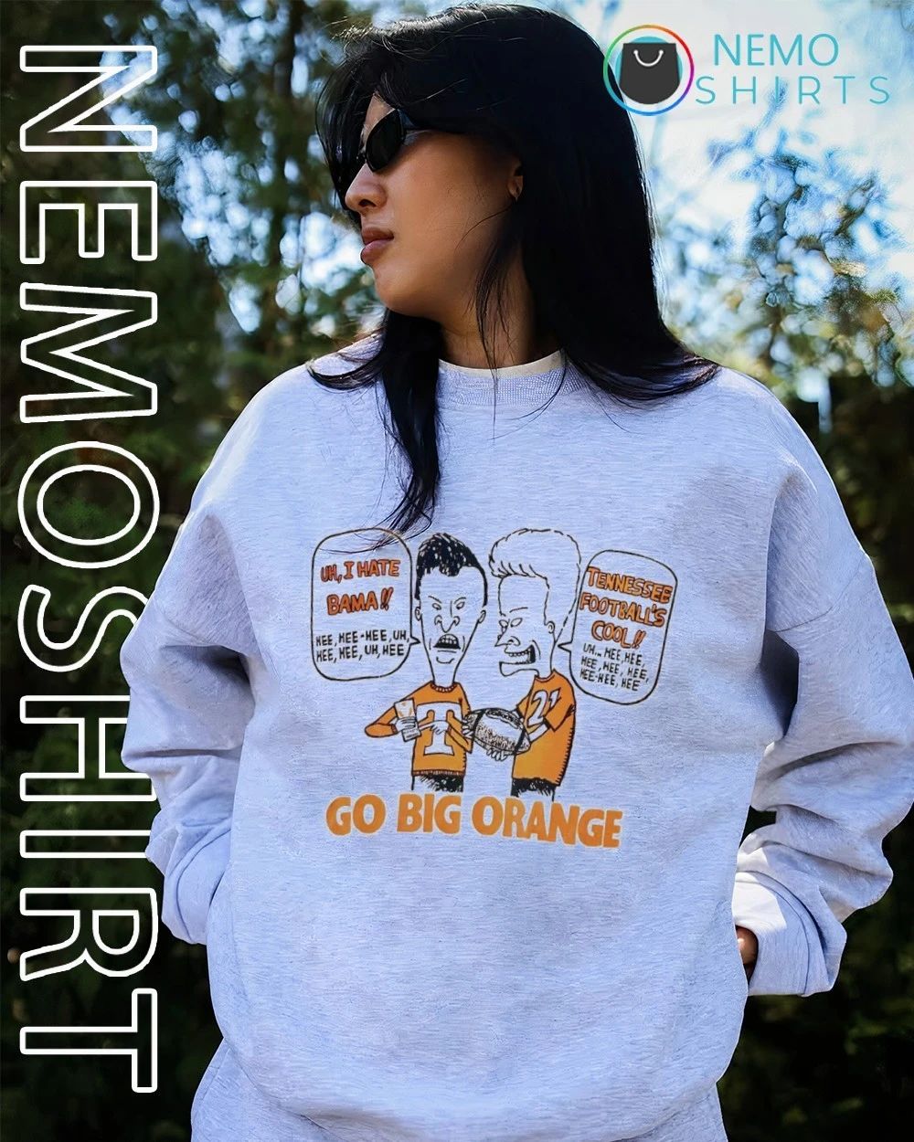 Beavis and Butt-Head Tennessee Volunteers Go Big Orange Football shirt