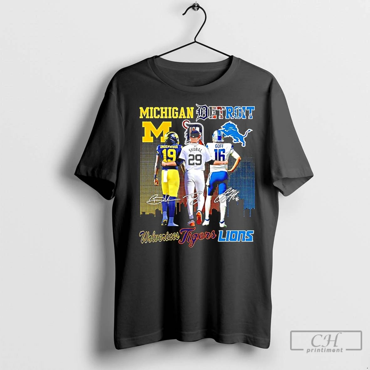 Classic Sports In Michigan Wolverines Tigers And Lions Signatures