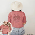 Because He Lives Hymn Easter T- Shirt Front and Back