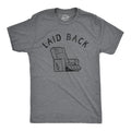 Mens Laid Back T Shirt Funny Sarcastic Recliner Chair Graphic Novelty Tee for