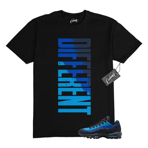 Air Max 95 Obsidian Black Harbor Blue T Shirt to Match DFRNT