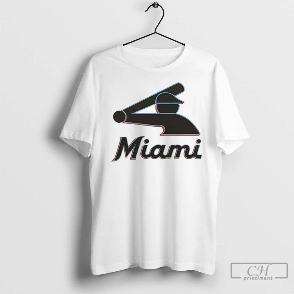 Premium Miami Marlins Baseball Stickman 2 Sided