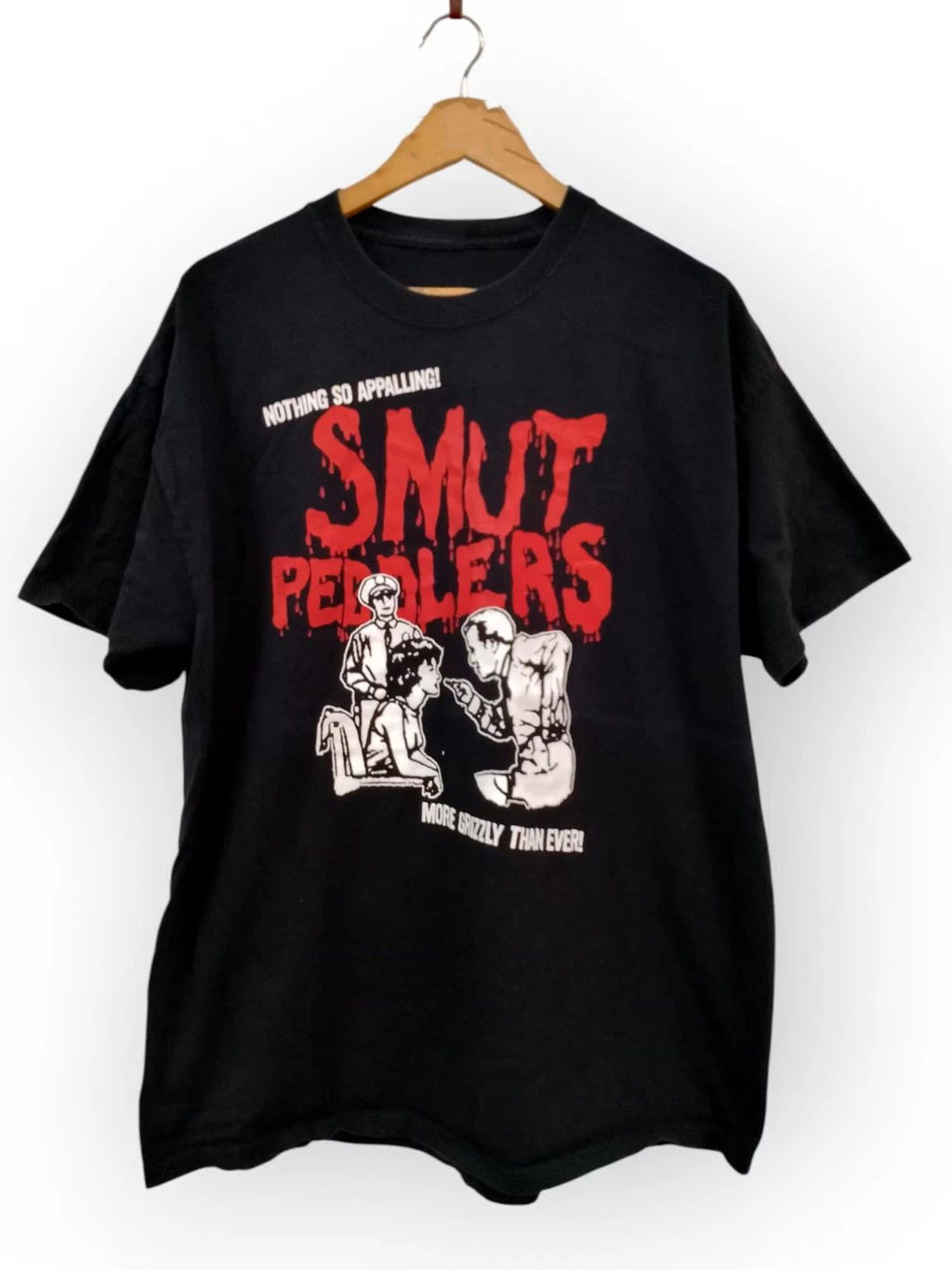 VTG Smut Peddlers Band Album Short Sleeve Black T Shirt Cotton S-5XL NP066