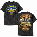 Michigan Wolverines 2026 National Champions Shirt NCAA Basketball Tee Washed
