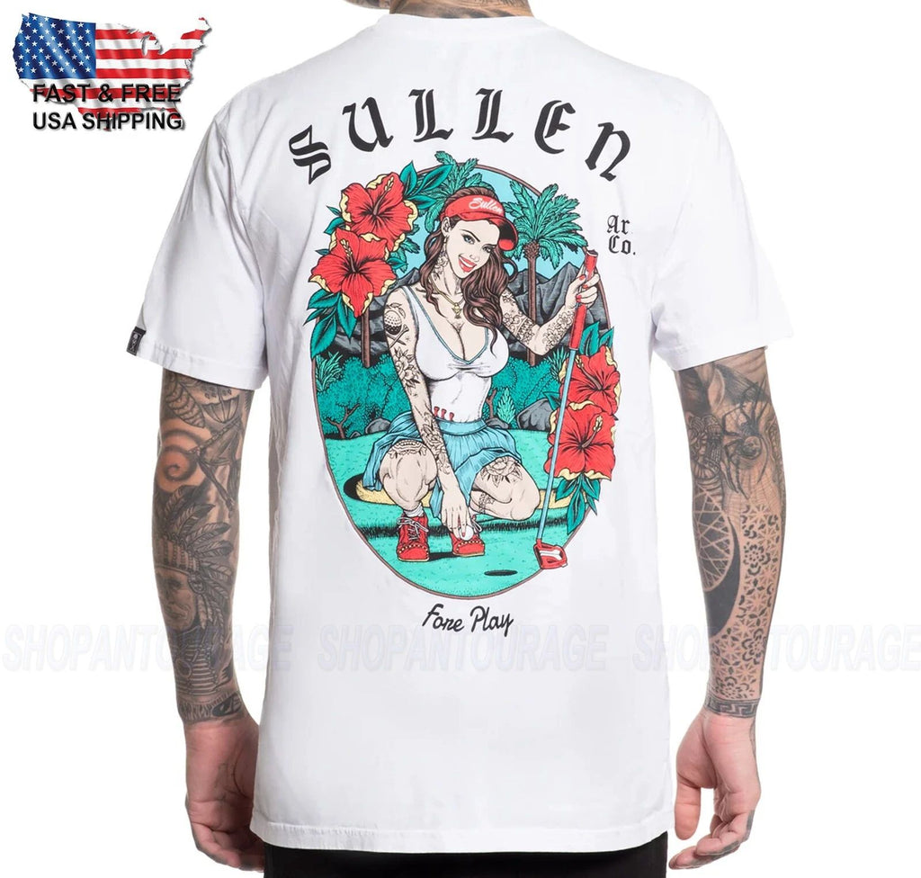 Sullen Art Collective Fore Jugar Premium Para SCM7312 Manga Corta T-Shirt Hombre