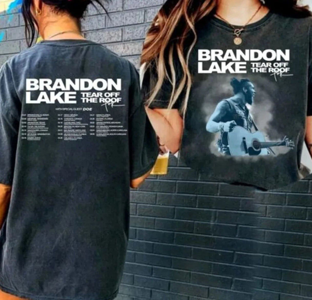 Brandon Lake Music Tour 2024 Graphic Tee Shirt, 2 sided t shirt