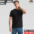 Fruit of the Loom Super Premium T Shirt S Mens Unisex Short Sleeve Plain FOTL