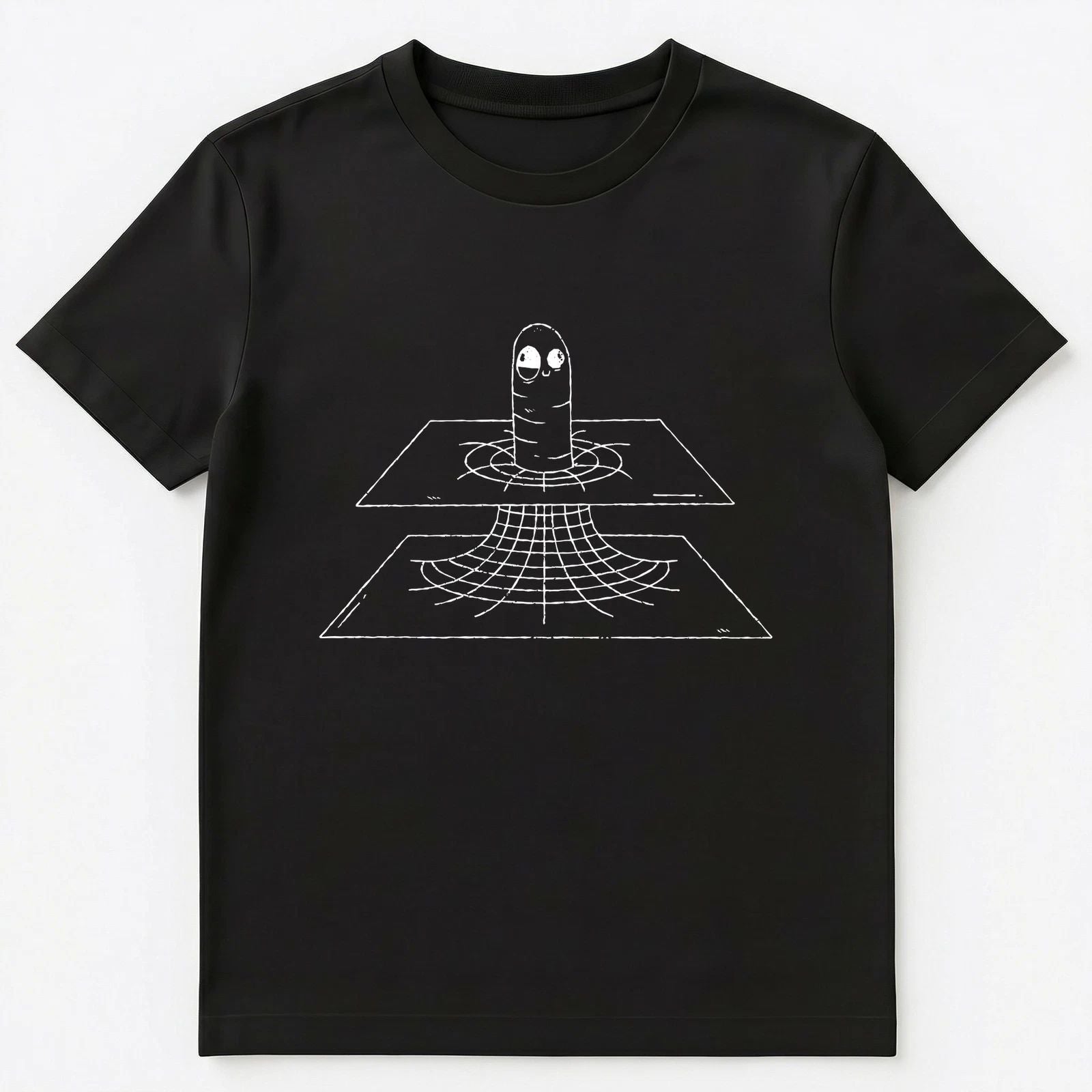 Funny Sci Fi Physics Worm Hole Wormhole Pun Unisex T-Shirt