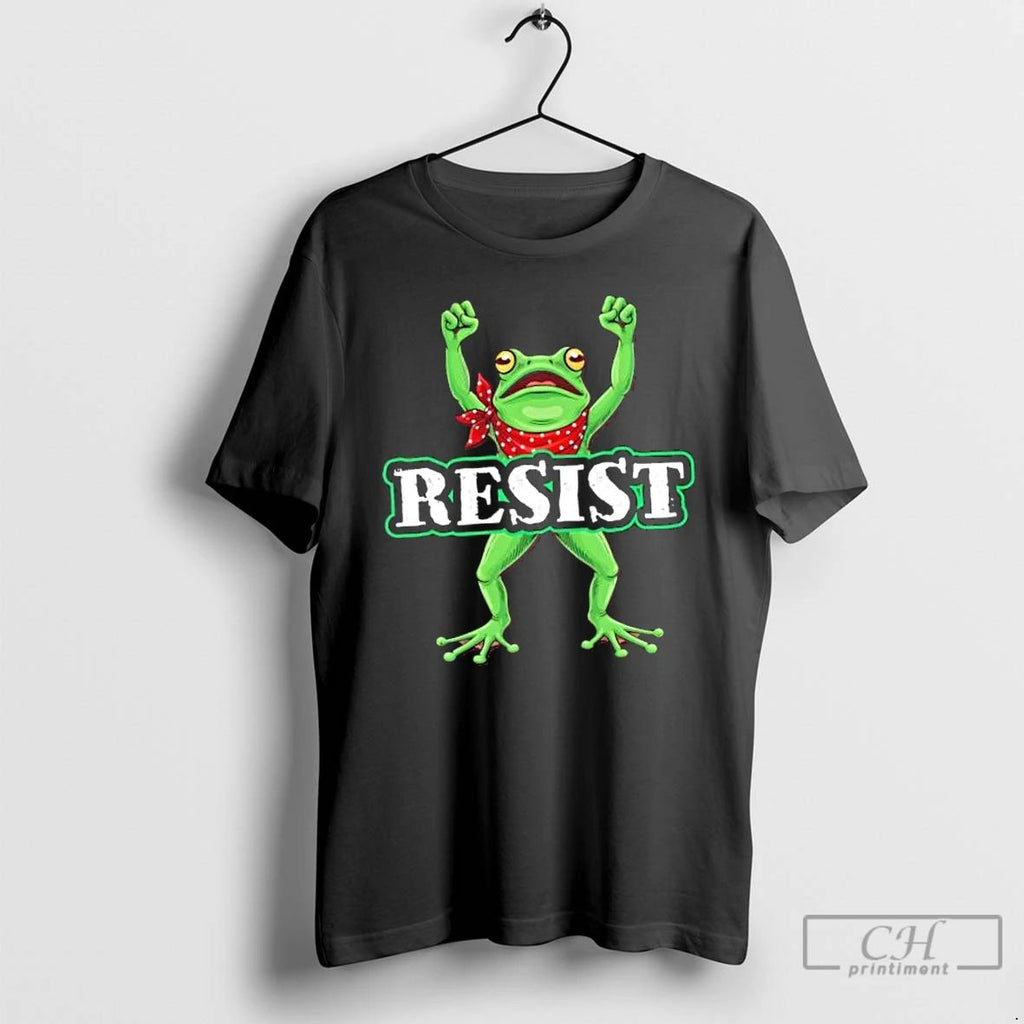 Classic Funny Resist Portland Frog Prostest T Shirts