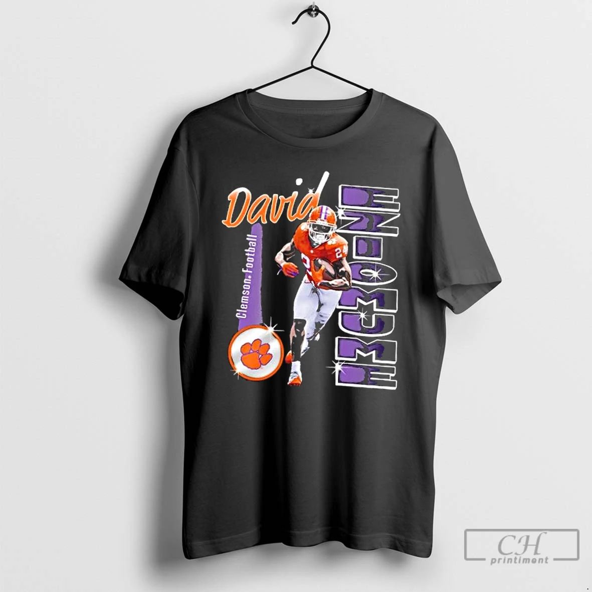 Classic David Eziomume Clemson Tigers Football Graphic T Shirts