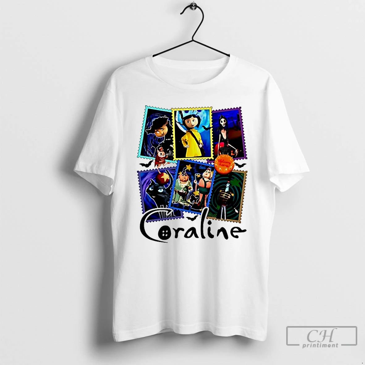 Classic Coraline Stamp Collage Stop Motion Art T Shirts