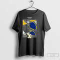 Classic Stephen Curry Golden State Warriors Number 30 Collage Logo T Shirts