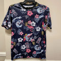Good Vibes T Shirt Pink & Black Sz M Floral Surf & 🦩 NWT