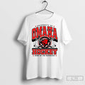 Classic University Of Omaha Hockey Home Of The Mavericks Logo T Shirts