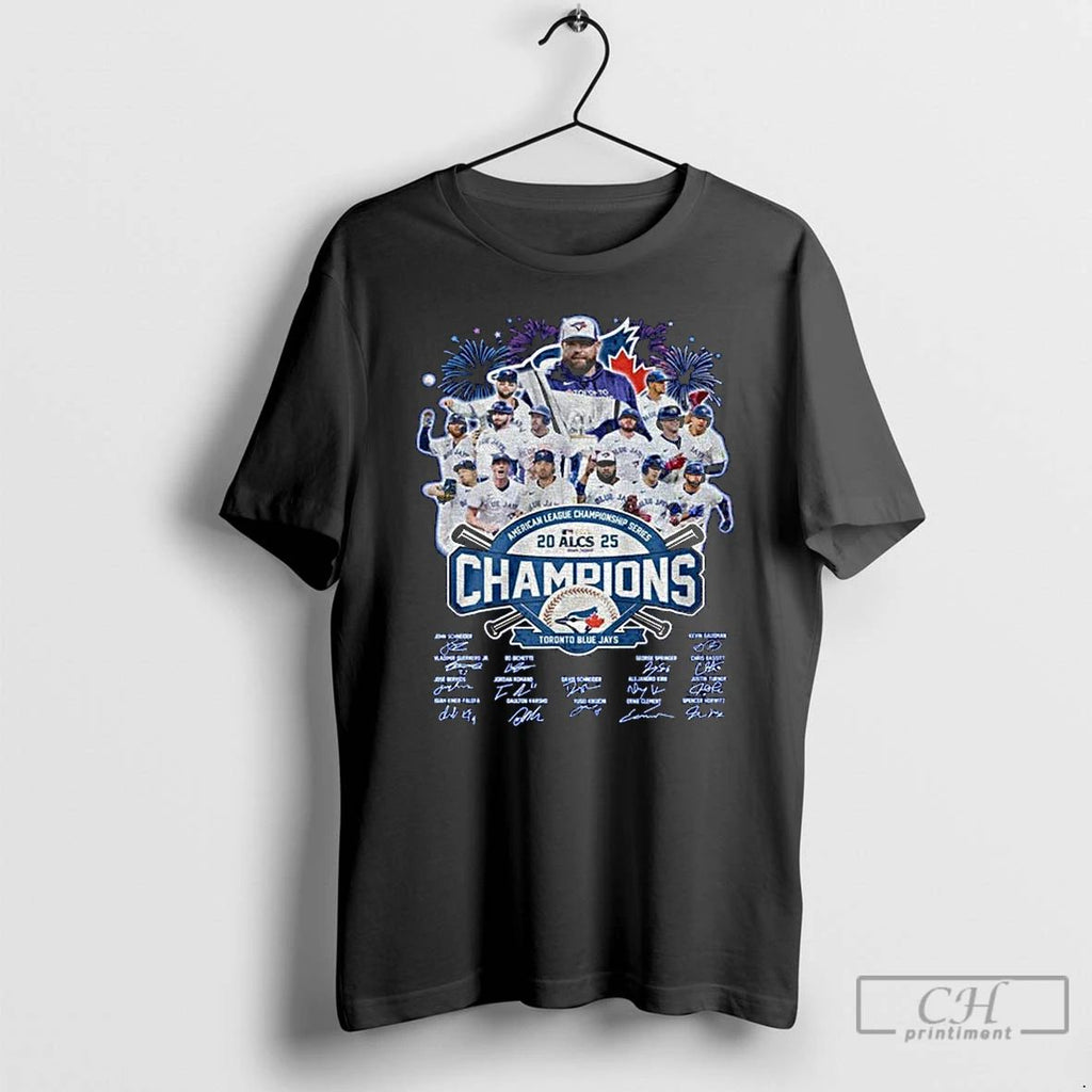 Classic Toronto Blue Jays 2025 Road To World Series Champions Mlb Signatures T Shirts