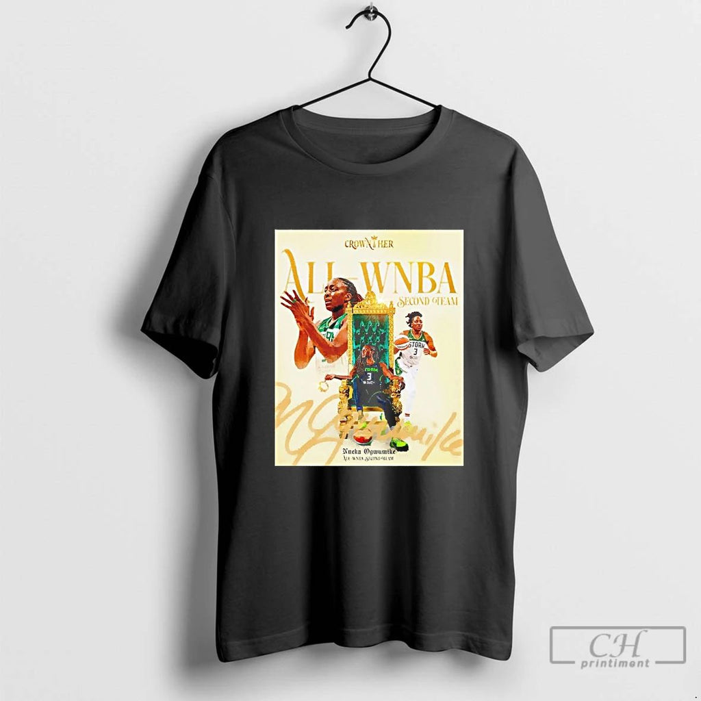 Classic Nneka Ogwumike Seattle Storm All Wnba Second Team Graphic Blackshirt T Shirts